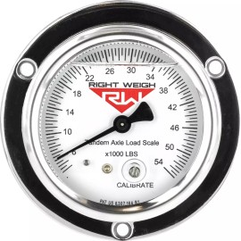 Right Weigh 250-2AXL-FF TANDEM Axle Load Scale, KG/LBS, for Single HCV Air Susp