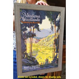 Altadena Woodlands - Vintage 1920s Advertising Poster
