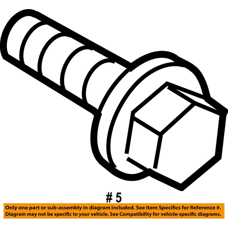 Nissan 01125-E8051 Mount Bracket Bolt