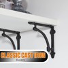 Gisafai 10 Pcs Decorative Shelf Brackets 5.5 Inch Cast Iron