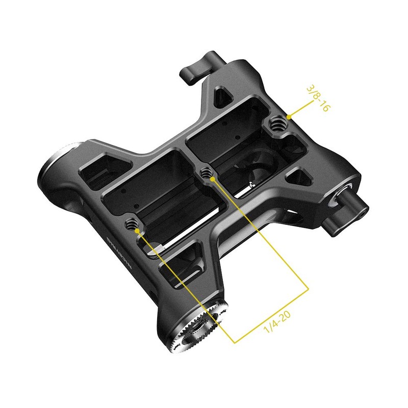 NICEYRIG Universal Base Plate Quick Release Clamp with 15mm Rod