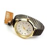 Fieldwork PNT027-3 Snoopy Bellows Strap Analog Metal Band Gold Women's