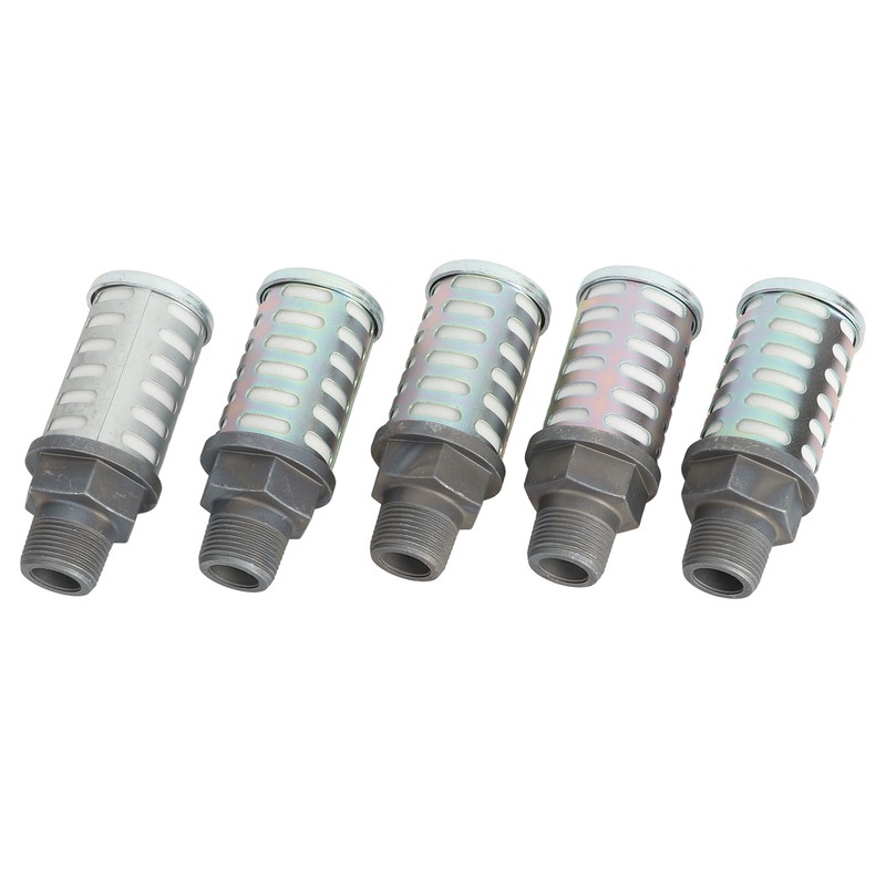 5Pcs Pneumatic Air Compressor Muffler High Pressure Resistant Air Exhaust