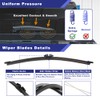 Rear Windshield Wiper Arm Blade Assembly Kit Compatible with 2020-2023