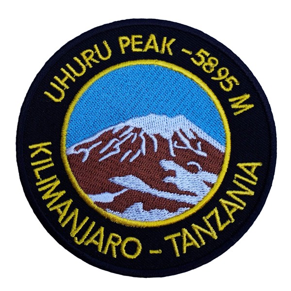 Mount Kilimanjaro Uhuru Peak Tanzania Patch 9cm Embroidered Iron on