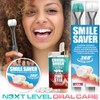 SMILE SAVER 360° 3-Sided Toothbrush 2PK + Toothpaste Tablets +