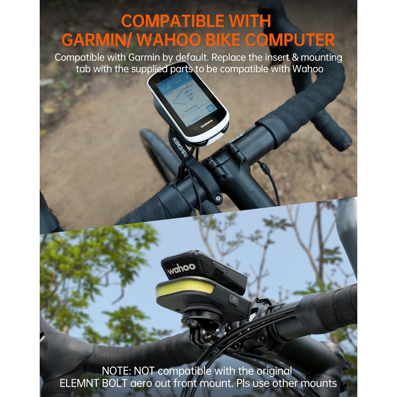 RAVEMEN FR300 300 Lumen Daylight Cycling Headlight Compatible with Garmin/Wahoo