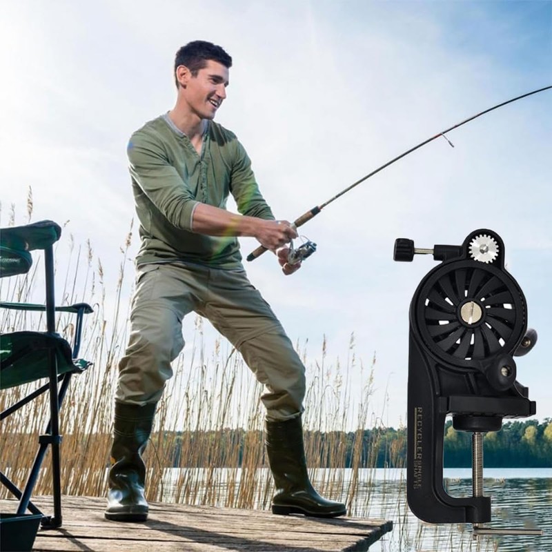 AIMALL Fishing Line Winder - Reciprocating Reel Winding Machine, 5.5in