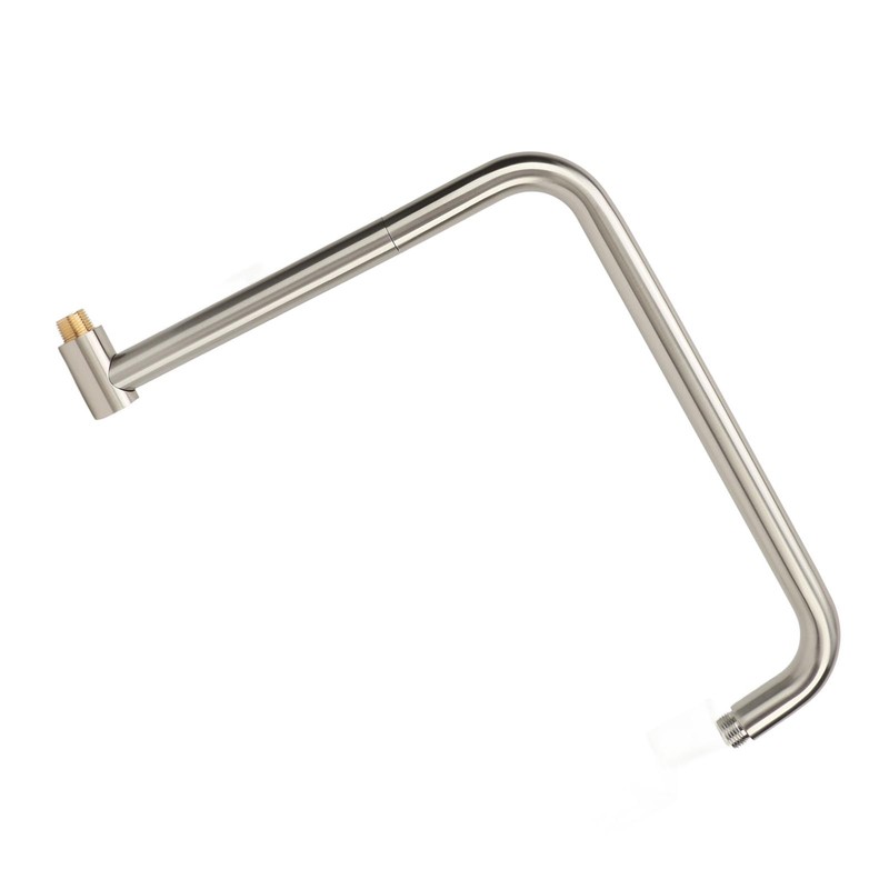 Shower Head Extension with Flange S Shape Shower Arm Wall