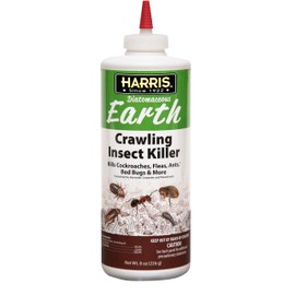 Harris Diatomaceous Earth Crawling Insect Killer, 8oz for Roaches, Fleas, Ants, Bed Bugs, and More…