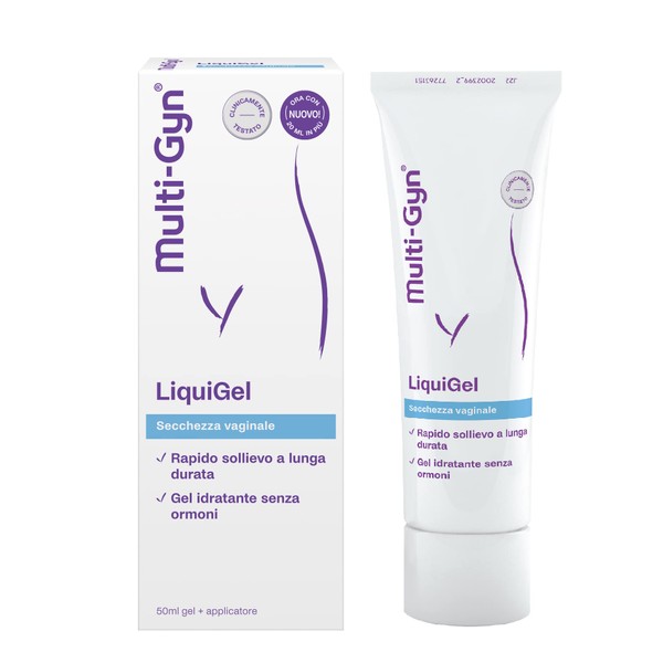 Multi-gyn LiquiGel Moisturizing Vaginal Dryness Gel with Natural Ingredients, Gel 30ml + Applicator