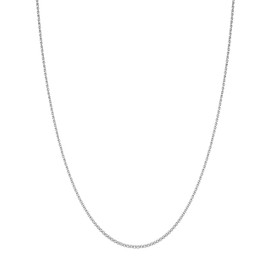 nometo Silver Necklace for men 2.5mm Box Chain 925 Sterling Silver Clasp Silver Chain, 16/18/20/22/24/26/28/30 Inches(18)