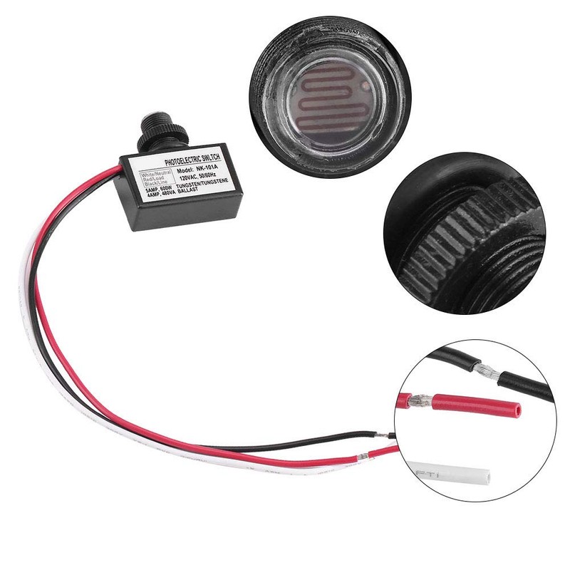 Dusk to Dawn Sensor, 120V AC Photoelectric Switch Replacement, Photocell