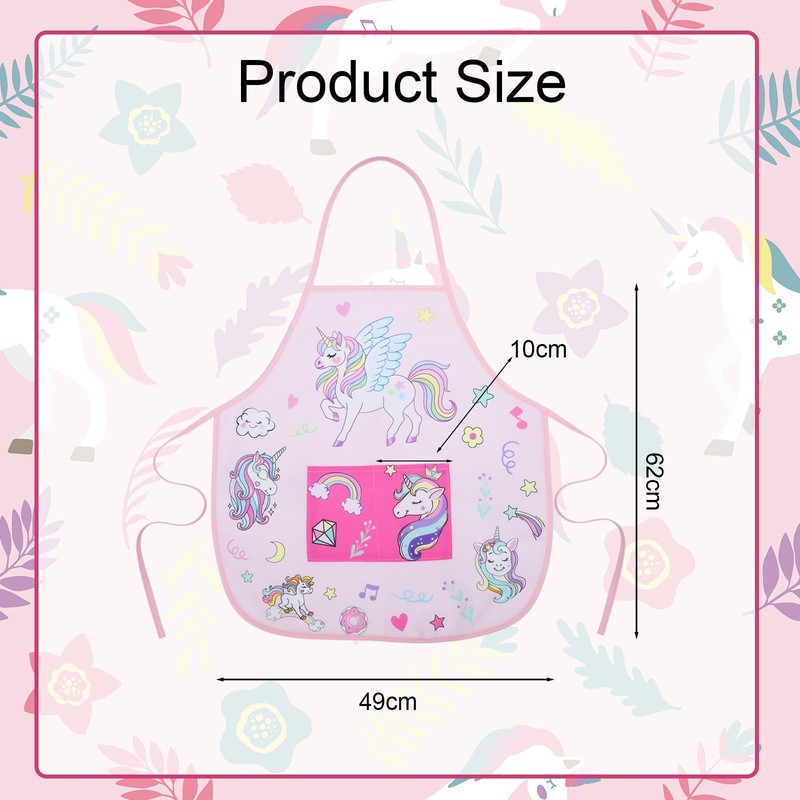 ROSEMO Children's Painting Apron, unicorn-c