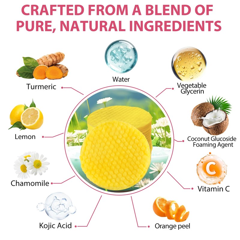 newseel Turmeric Cleansing Pads for Dark Spots,Turmeric Cleansing Pads for