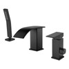 Waterfall Roman Tub Faucet with Hand Shower Bathtub Faucets Set