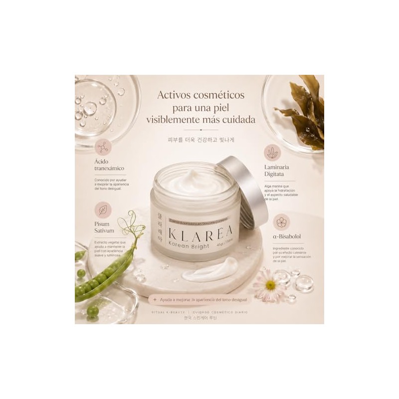 KLARÉA Korean Bright 45g - Crema Coreana K-Beauty Aclaradora e