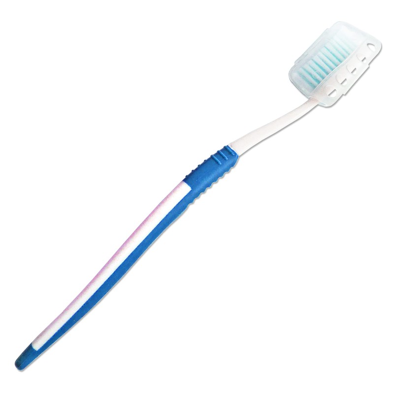 4 x Adult Toothbrushes with Covers ~ Family Bulk Pack