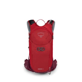 Osprey Siskin 12L Men's Biking Backpack with Hydraulics Reservoir, Ultimate Red