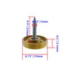 Rannb Decorative Mirror Screw, Gold Cap, 0.75" Cap Dia, 12pcs