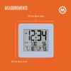Marathon Digital Desktop Clock, Blue - Easy-to-Read 3.5” Display with