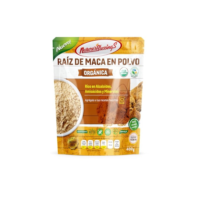 Raíz de Maca Orgánico Gold en polvo 400g
