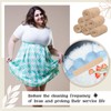 Toulite 6 Pcs Cotton Bra Liners Rectangle Under Bra Pads