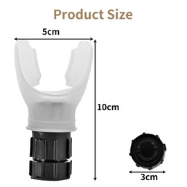 BRIOTA Breathing Exerciser Trainer, Adjustable Resistance Breathing Trainer, Lung Trainer for Improved Lung Capacity, Lung Exerciser, Air Physio Device, COPD Breathing Aids (White)