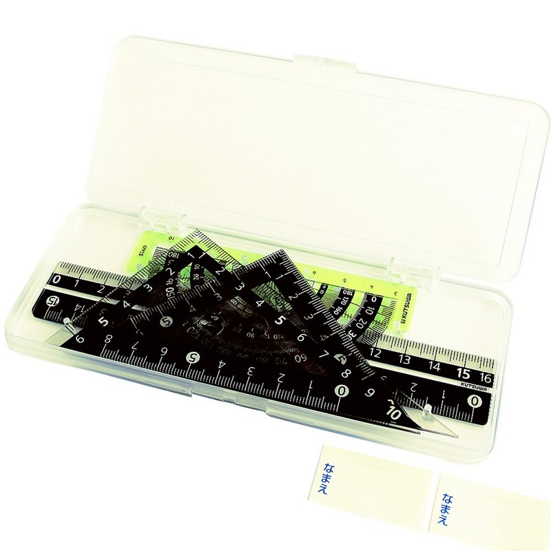 クツワ STAD 定規セット KB031 ブラック
