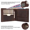 Marc Peter Oslo Men's Brown Leather Wallet with RFID Protection,