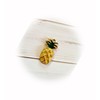 The New Pineapple Fruit Charm Pendant Gold Enamel Fruit Charm