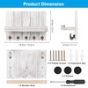 Kldgris Wall Keychain, Wall Keyring, Entrance Key Holder, Multi-Function Wooden