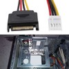 VGOL 3Pcs 20cm 4 Pin Floppy to 15 Pin SATA