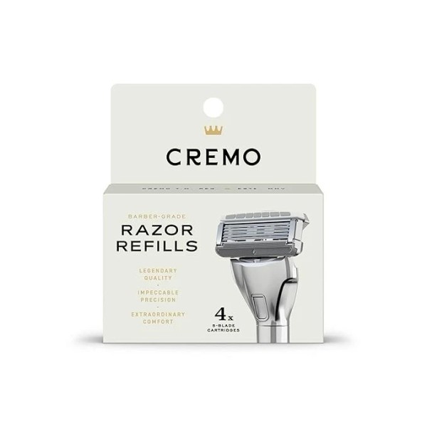 Cremo Razor Refills for Men (4 Cartridges) FOR USE WITH