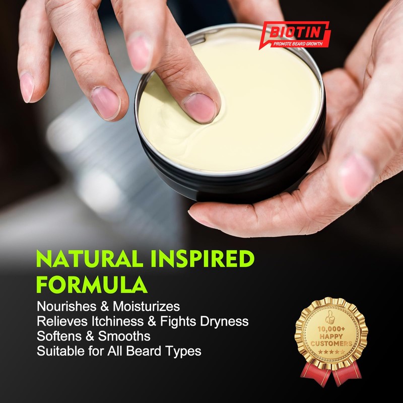 aokur 2 Pack Beard Balm for Men – Vanilla &