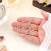 Landical 8 Pcs Dangly Nose Ring with Charm Butterfly Star