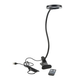 Magnifying Lamp Foldable Adjustable Flexible 2 Control Modes 3X LED Desk Ring Lamp with Clamp