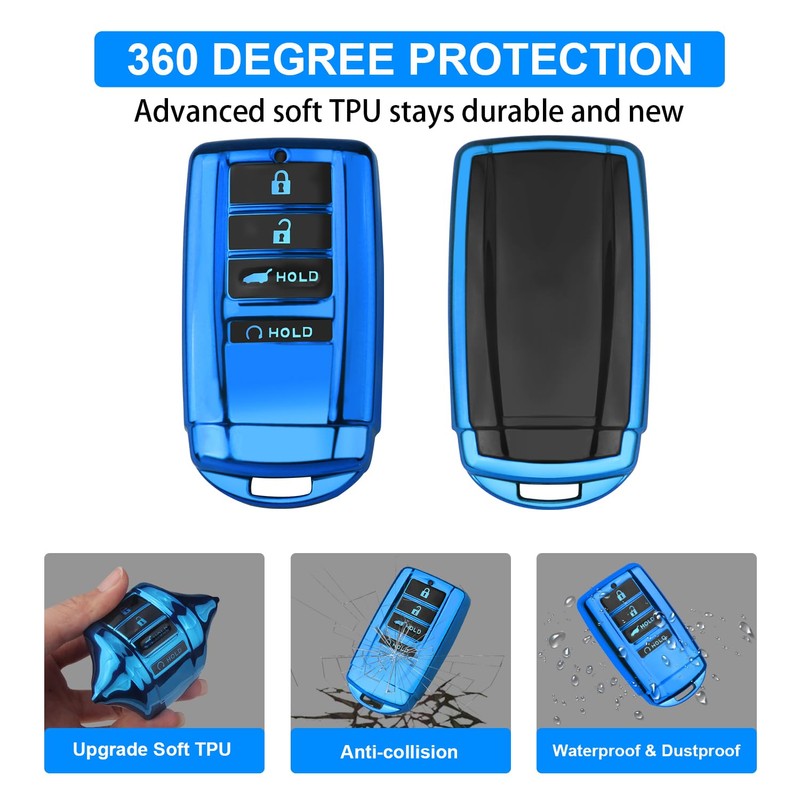 QBUC Key Fob Cover for Acura MDX 2014-2020, for Acura