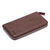 HISCOW Zippered Checkbook Cover & Card Holder with Divider -