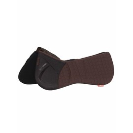 LeMieux ProSorb Plain 3 Pocket Quilted Half Pad - Brown Medium