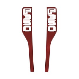 Front Fender Emblem Overlays - Compatible with 2023-2025 Ford Super Duty (*OE Color - Rapid Red, F-350)
