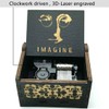 Imagine Music Box Imagine Music Box Wooden Engraved Gift Music