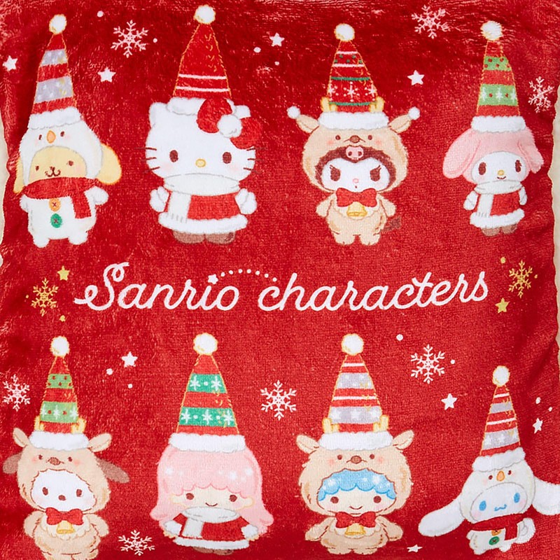 Sanrio 113204 Cushion Blanket (Christmas) Sanrio Characters Throw