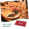 ULTECHNOVO Christmas Tablecloth Rectangle Cover Washable Holiday Table Decor for