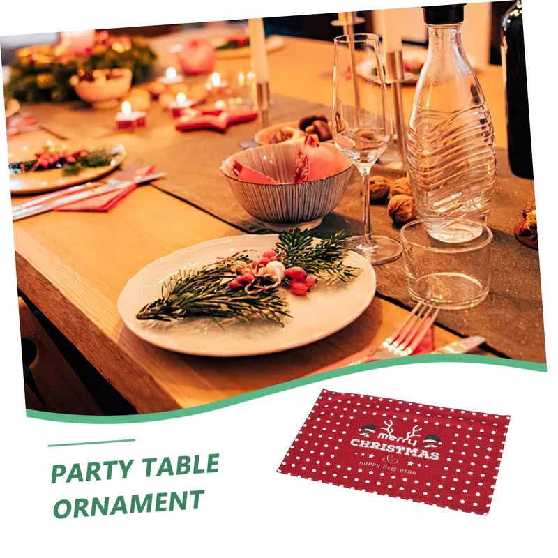 ULTECHNOVO Christmas Tablecloth Rectangle Cover Washable Holiday Table Decor for