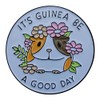 Ficsowy Cute Guinea Pig Enamel Pin, IT'S GUINEA BE A