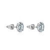 G23 Titanium CZ Stud Earrings for Sensitive Ears, Pure Titanium