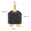 sourcing map 3.5mm Male to 2 RCA Female Connector Splitter