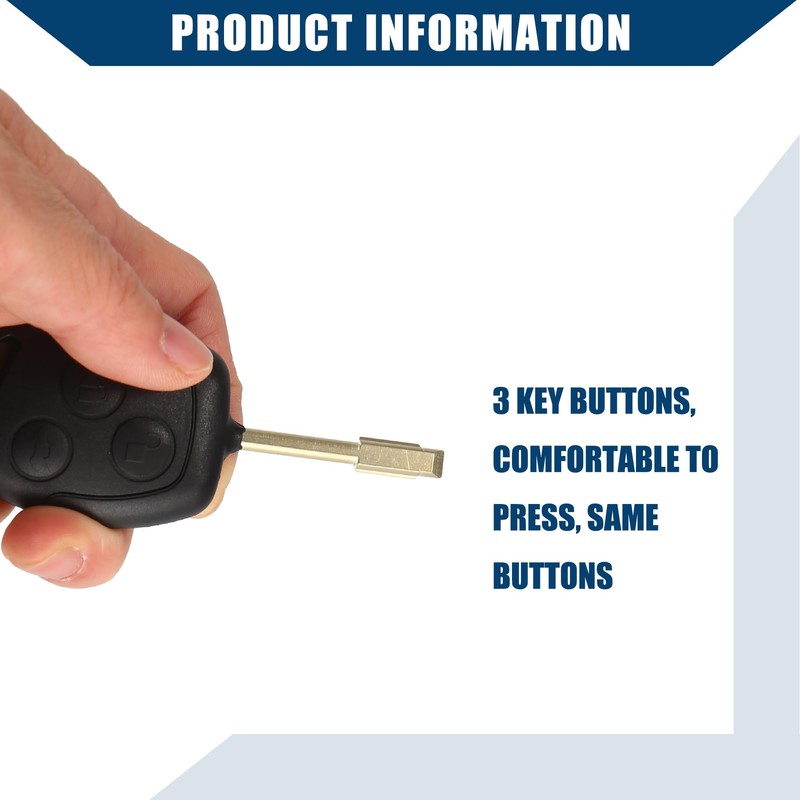 Hihaha 433MHz Keyless Entry Remote Key Fob for Ford Fusion