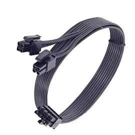 Suyitai DC in Power Jack Charging Cable Connector Replacement for Cooler Master V700 V850 V1000 V1200 CPU 8 (Pin) to 4+4pin 8 (Pin) Power Supply Cable 60cm